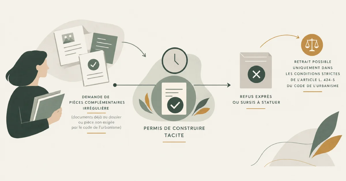 Illustration permis de construire tacite Urbanisme